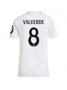 Real Madrid Federico Valverde #8 Zenski Domaci Dres 2024-25 Kratak Rukavima